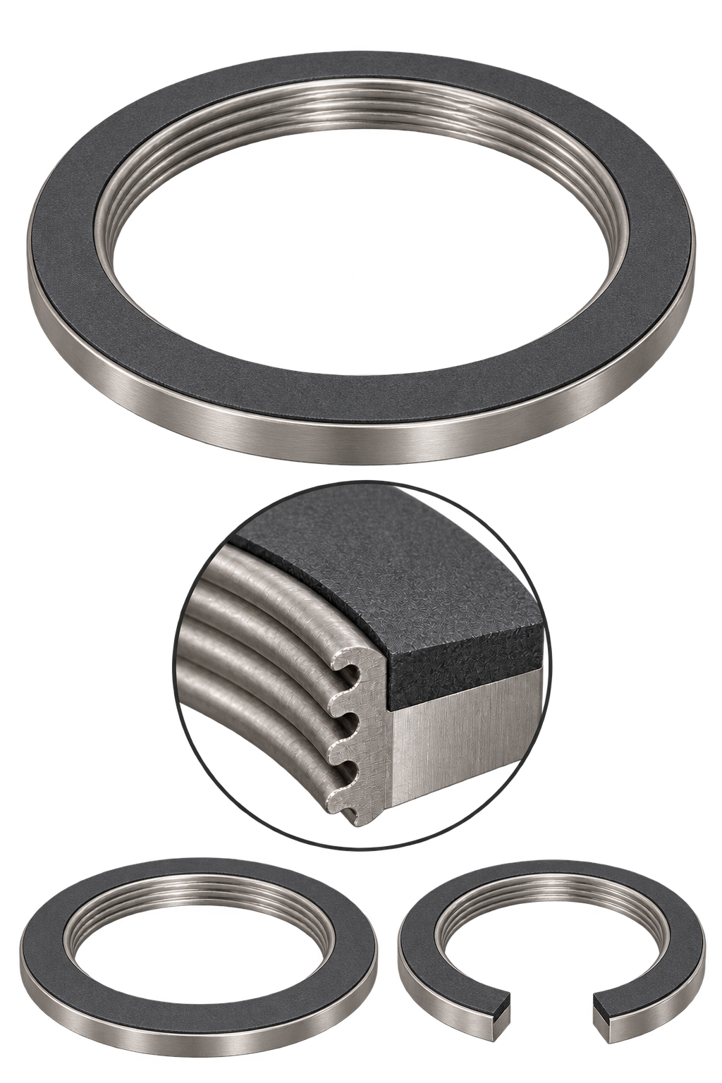 Composizione di guarnizioni metalliche a strati