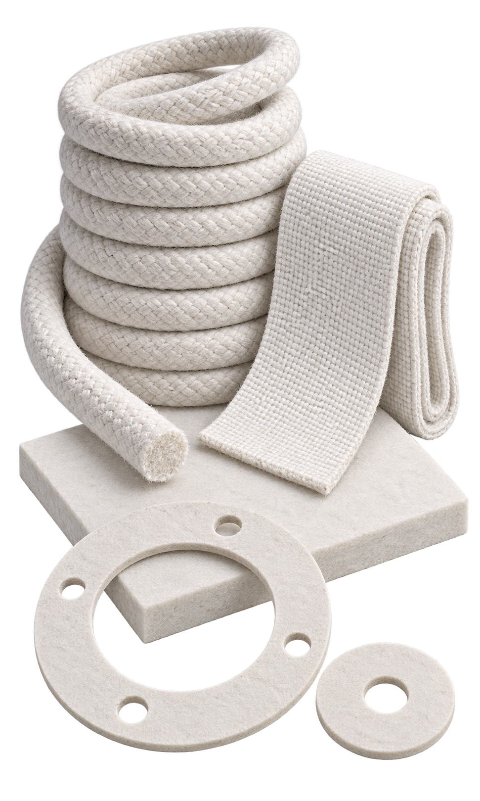 Guarnizioni in fibra ceramica bianca